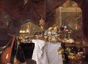 Jan Davidsz. de Heem Fruits et vaisselle:un dessert USA oil painting reproduction